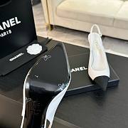 Colestore Chanel Slingback High Heels White - 3