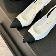 Colestore Chanel Slingback High Heels White - 6