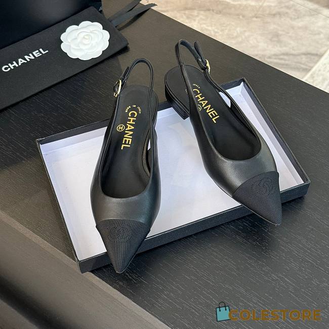 Colestore Chanel Slingback Black - 1