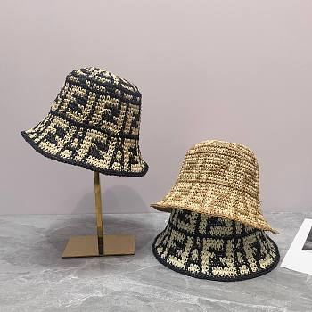 Colestore Fendi Straw Bucket Hat Many Colors