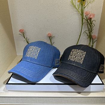 Colestore Fendi Denim Cap Blue/ Navy Blue