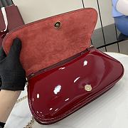 Colestore Gucci Blondie mini shoulder bag Leather patent Red 29.5x12.5x7cm - 5