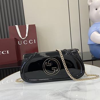 Colestore Gucci Blondie mini shoulder bag Leather patent Black 29.5x12.5x7cm