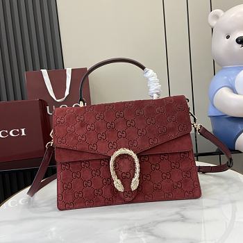 Colestore Gucci Dionysus Suede Red 29.5x20x10.5cm