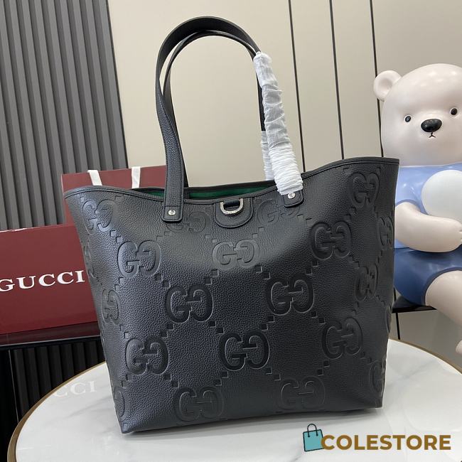 Colestore Gucci Jumbo Tote Bag Black 30x29x25cm - 1