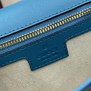 Colestore Gucci Blondie Mini top handle bag Suede Blue 26x16x8cm - 2