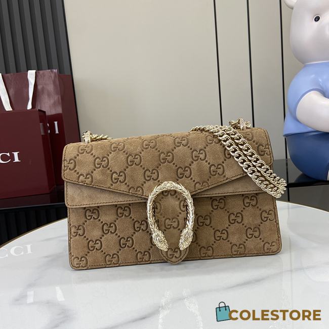 Colestore Gucci Dionysus Medium Suede Brown 27.5x16x8cm - 1