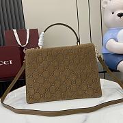 Colestore Gucci Dionysus Top Handle Suede Brown 29.5x20x10.5cm - 3