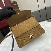 Colestore Gucci Dionysus Top Handle Suede Brown 22x16x8cm - 4