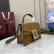 Colestore Gucci Dionysus Top Handle Suede Brown 22x16x8cm - 2