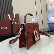 Colestore Gucci Dionysus Top Handle Suede Red 22x16x8cm - 2