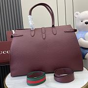 Colestore Gucci Large tote bag with hook closure Rouge 50x35x16cm - 4