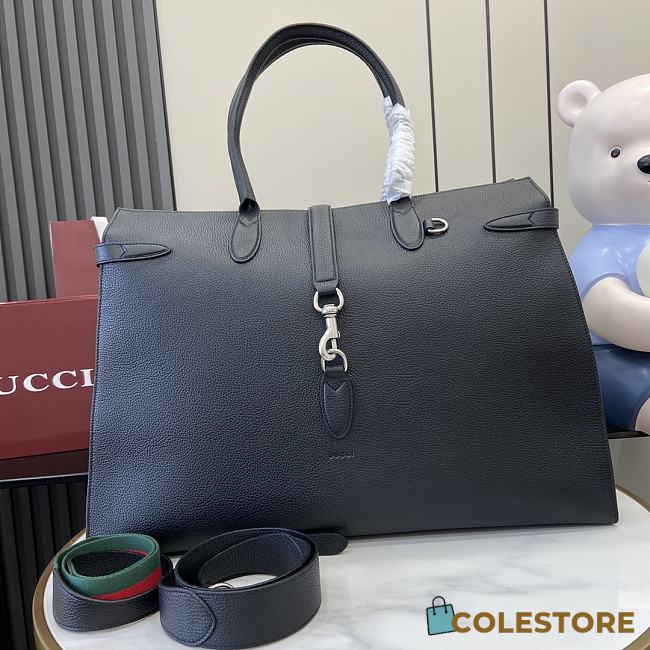 Colestore Gucci Large tote bag with hook closure Black 50x35x16cm - 1