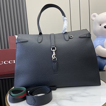 Colestore Gucci Large tote bag with hook closure Black 50x35x16cm