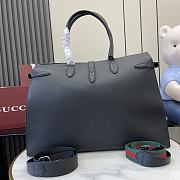 Colestore Gucci Large tote bag with hook closure Black 50x35x16cm - 3