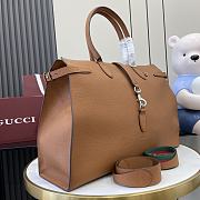 Colestore Gucci Large tote bag with hook closure Brown 50x35x16cm - 3