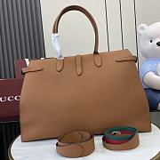 Colestore Gucci Large tote bag with hook closure Brown 50x35x16cm - 2