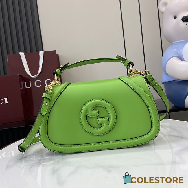 Colestore Gucci Blondie Medium top handle bag Green 27x17x7cm - 1