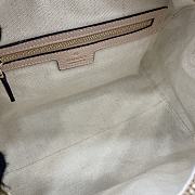 Colestore Gucci GG Emblem Small Top Handle Bag Beige 25.5x16x14cm - 5