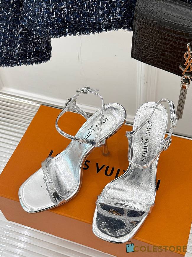 Colestore Louis Vuitton 6AM Sandal High Heels Silver 1AGWXW - 1