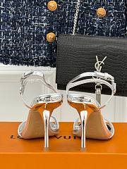 Colestore Louis Vuitton 6AM Sandal High Heels Silver 1AGWXW - 2