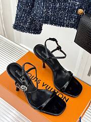 Colestore Louis Vuitton 6AM Sandal High Heels Black 1AGWZQ - 3