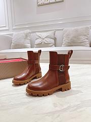 Colestore Louboutin CL Chelsea Booty Lug Low boots - Calf leather - Brown - Women - 1
