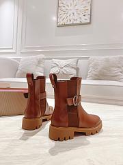 Colestore Louboutin CL Chelsea Booty Lug Low boots - Calf leather - Brown - Women - 6