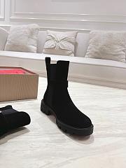 Colestore Louboutin CL Chelsea Booty Lug Low boots - Suede - Black - Women - 5