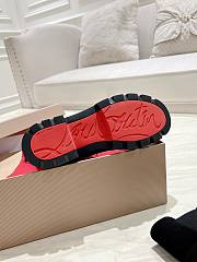 Colestore Louboutin CL Chelsea Booty Lug Low boots - Suede - Black - Women - 2