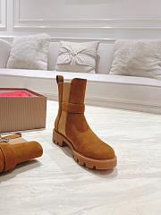Colestore Louboutin CL Chelsea Booty Lug Low boots - Suede - Brown - Women - 4