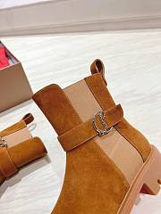 Colestore Louboutin CL Chelsea Booty Lug Low boots - Suede - Brown - Women - 3