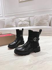 Colestore Louboutin CL Chelsea Booty Lug Low boots - Crocodile leather - Black - Women - 1