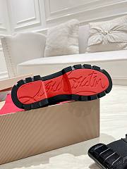 Colestore Louboutin CL Chelsea Booty Lug Low boots - Crocodile leather - Black - Women - 5