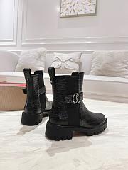 Colestore Louboutin CL Chelsea Booty Lug Low boots - Crocodile leather - Black - Women - 2