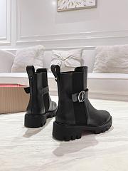 Colestore Louboutin CL Chelsea Booty Lug Low boots - Calf leather - Black - Women - 5