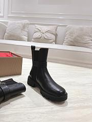 Colestore Louboutin CL Chelsea Booty Lug Low boots - Calf leather - Black - Women - 4