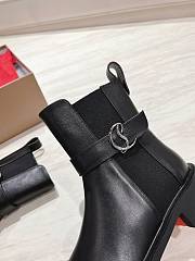 Colestore Louboutin CL Chelsea Booty Lug Low boots - Calf leather - Black - Women - 2