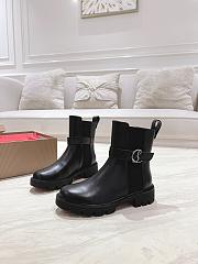 Colestore Louboutin CL Chelsea Booty Lug Low boots - Calf leather - Black - Women - 1