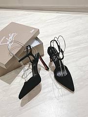 Colestore Christian Louboutin Condora Riviera Womens 100 Suede Pump Black - 1