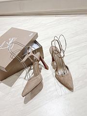Colestore Christian Louboutin Condora Riviera Womens 100 Suede Pump Brown - 1