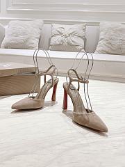 Colestore Christian Louboutin Condora Riviera Womens 100 Suede Pump Brown - 5