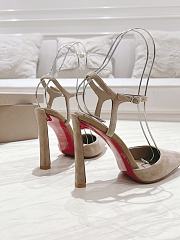 Colestore Christian Louboutin Condora Riviera Womens 100 Suede Pump Brown - 4