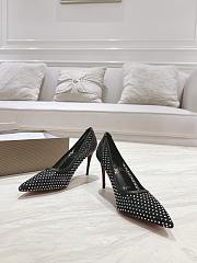 Colestore Louboutin Apostropha Mesh Strass 80 mm Black - 2