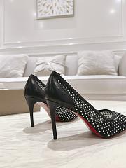 Colestore Louboutin Apostropha Mesh Strass 80 mm Black - 4