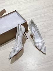 Colestore Louboutin Apostropha Mesh Strass 80 mm White - 1