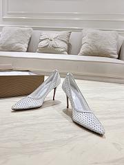 Colestore Louboutin Apostropha Mesh Strass 80 mm White - 3