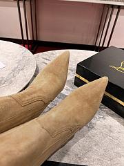 Colestore Louboutin Santigag 85 mm Low Boots - Veau velours - Lionne - Women  - 2