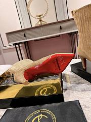 Colestore Louboutin Santigag 85 mm Low Boots - Veau velours - Lionne - Women  - 4