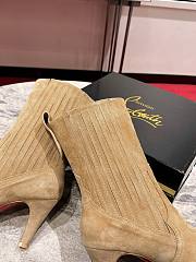 Colestore Louboutin Santigag 85 mm Low Boots - Veau velours - Lionne - Women  - 5